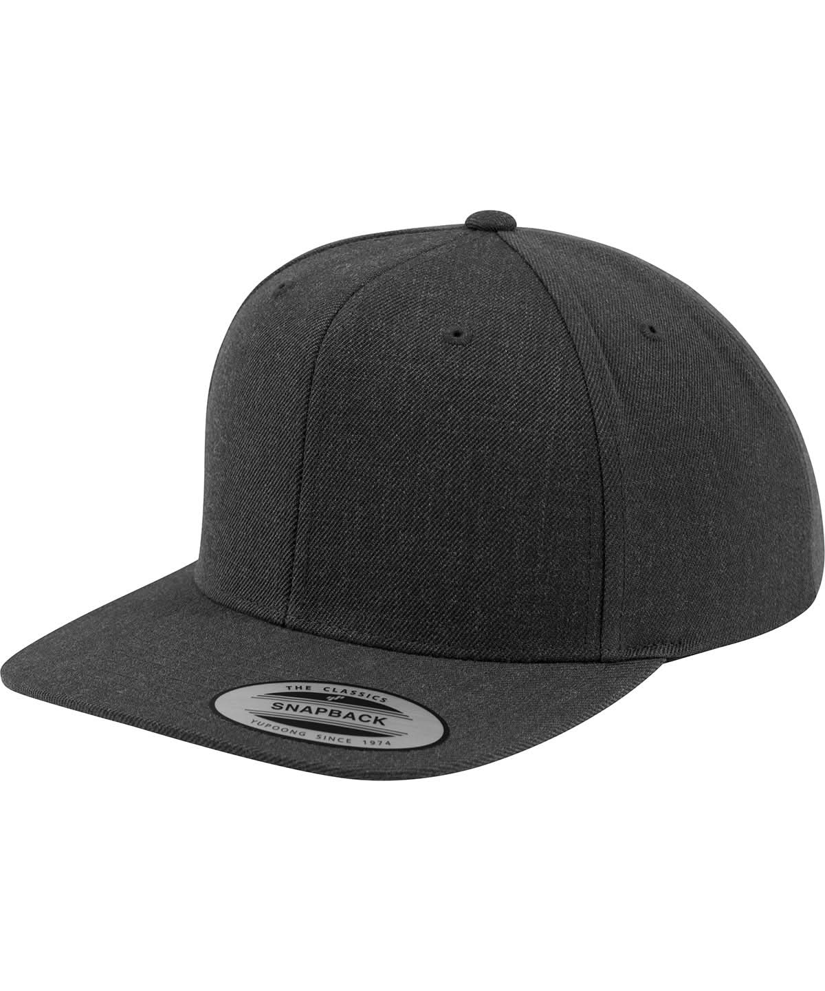 Flexfit By Yupoong The Classic Snapback 6089M YP001 - Dark Grey Dark Grey One size - Customisable Caps
