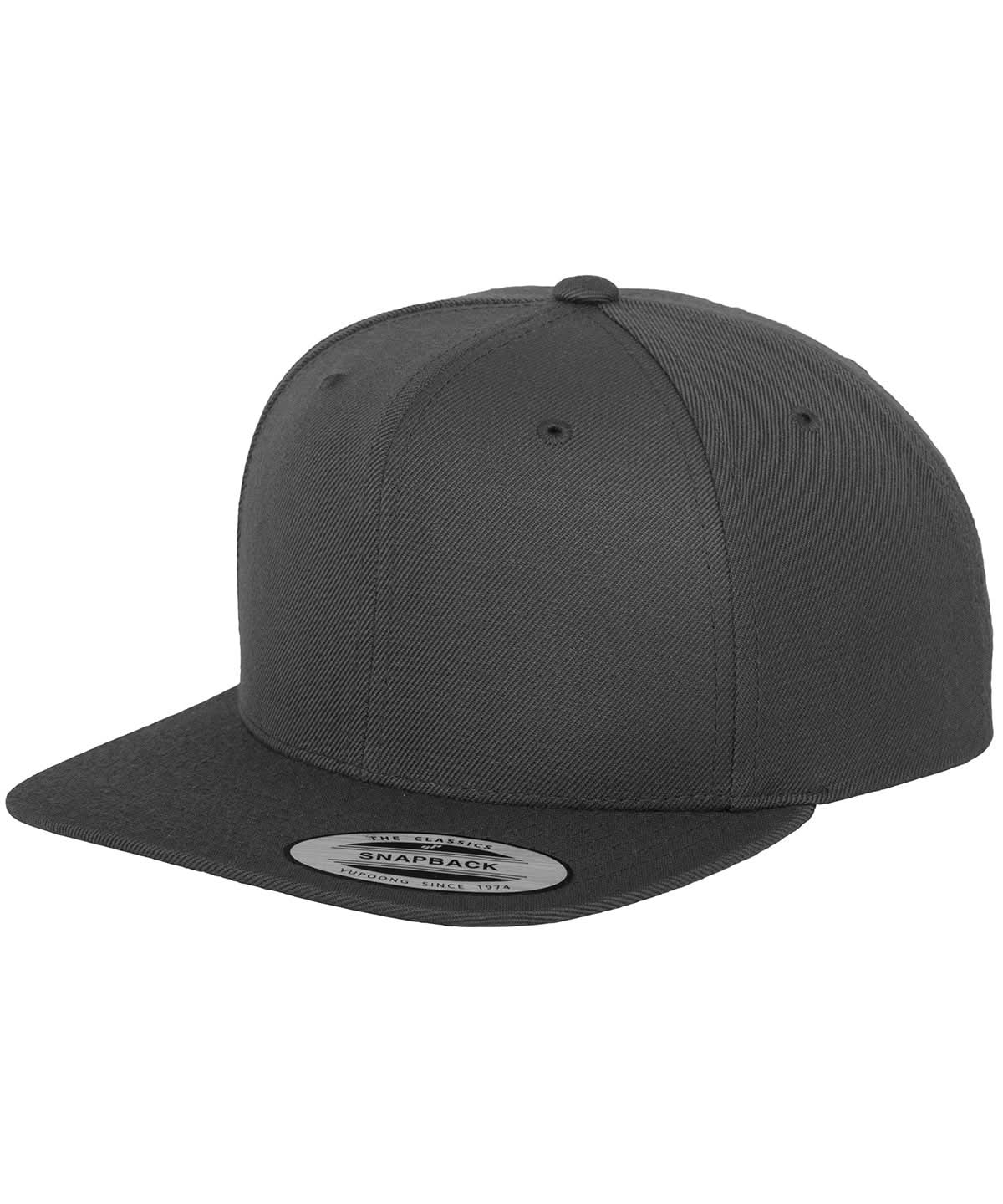 Flexfit By Yupoong The Classic Snapback 6089M YP001 - Dark Grey One size - Customisable Caps