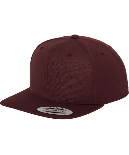 Flexfit By Yupoong The Classic Snapback 6089M YP001 - Maroon One size - Customisable Caps