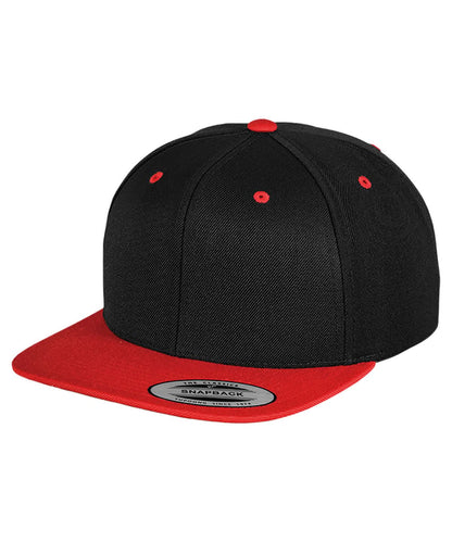 Flexfit By Yupoong The Classic Snapback 2 Tone 6089Mt YP002 - Black Red One size - Customisable Caps