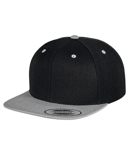 Flexfit By Yupoong The Classic Snapback 2 Tone 6089Mt YP002 - Black Silver One size - Customisable Caps