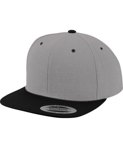 Flexfit By Yupoong The Classic Snapback 2 Tone 6089Mt YP002 - Heather Black One size - Customisable Caps