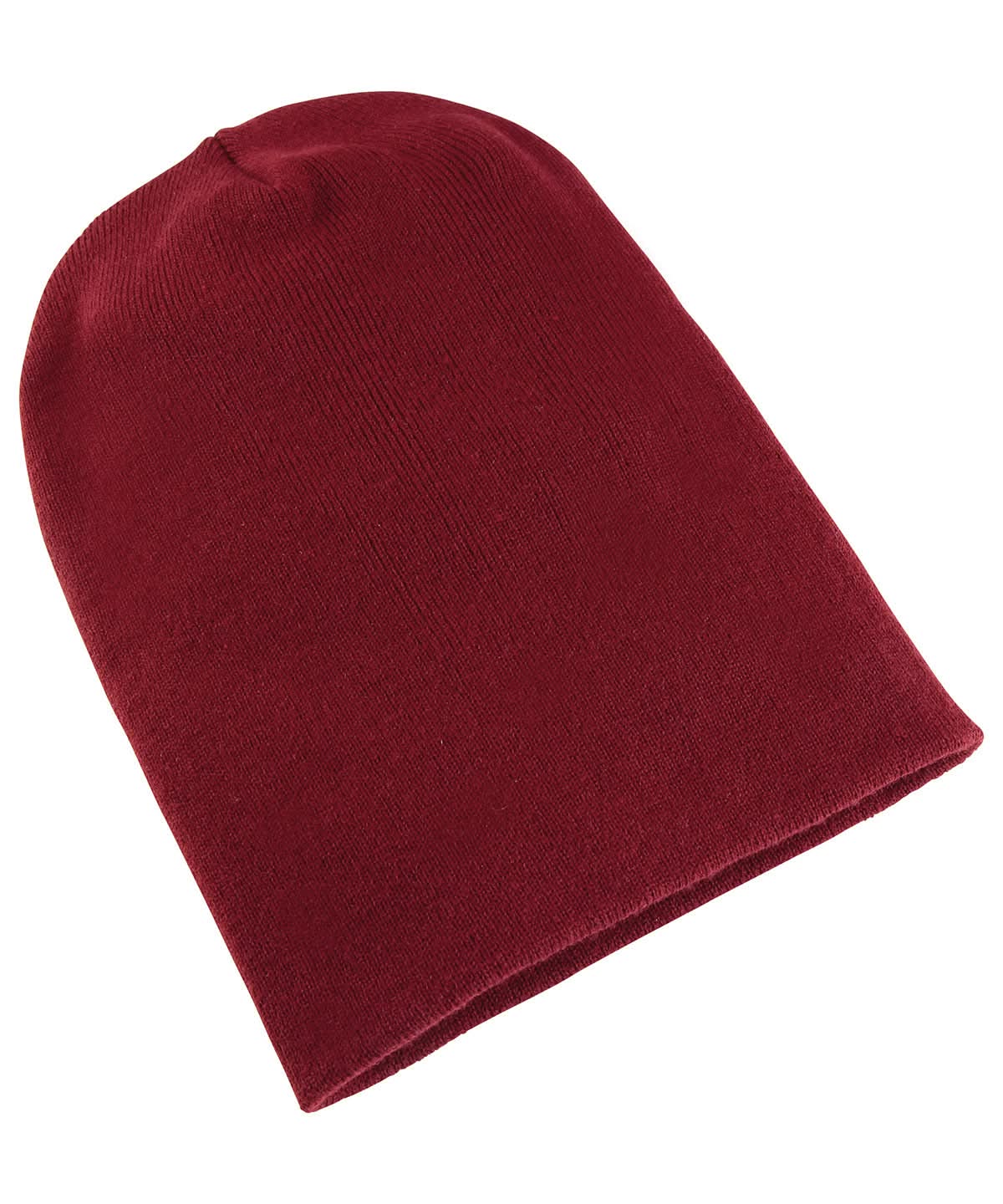 Flexfit By Yupoong Heavyweight Long Beanie 1501Kc YP012 - Maroon One size - Customisable Beanies