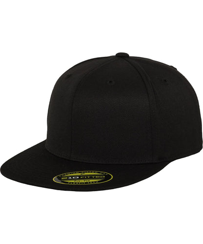 Flexfit By Yupoong Premium 210 Fitted Cap 6210 YP017 - Black - Customisable Caps