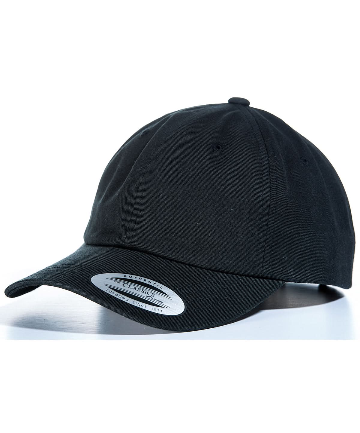 Low Profile Cotton Twill Cap - 6245CM - Black O S - Customisable Caps