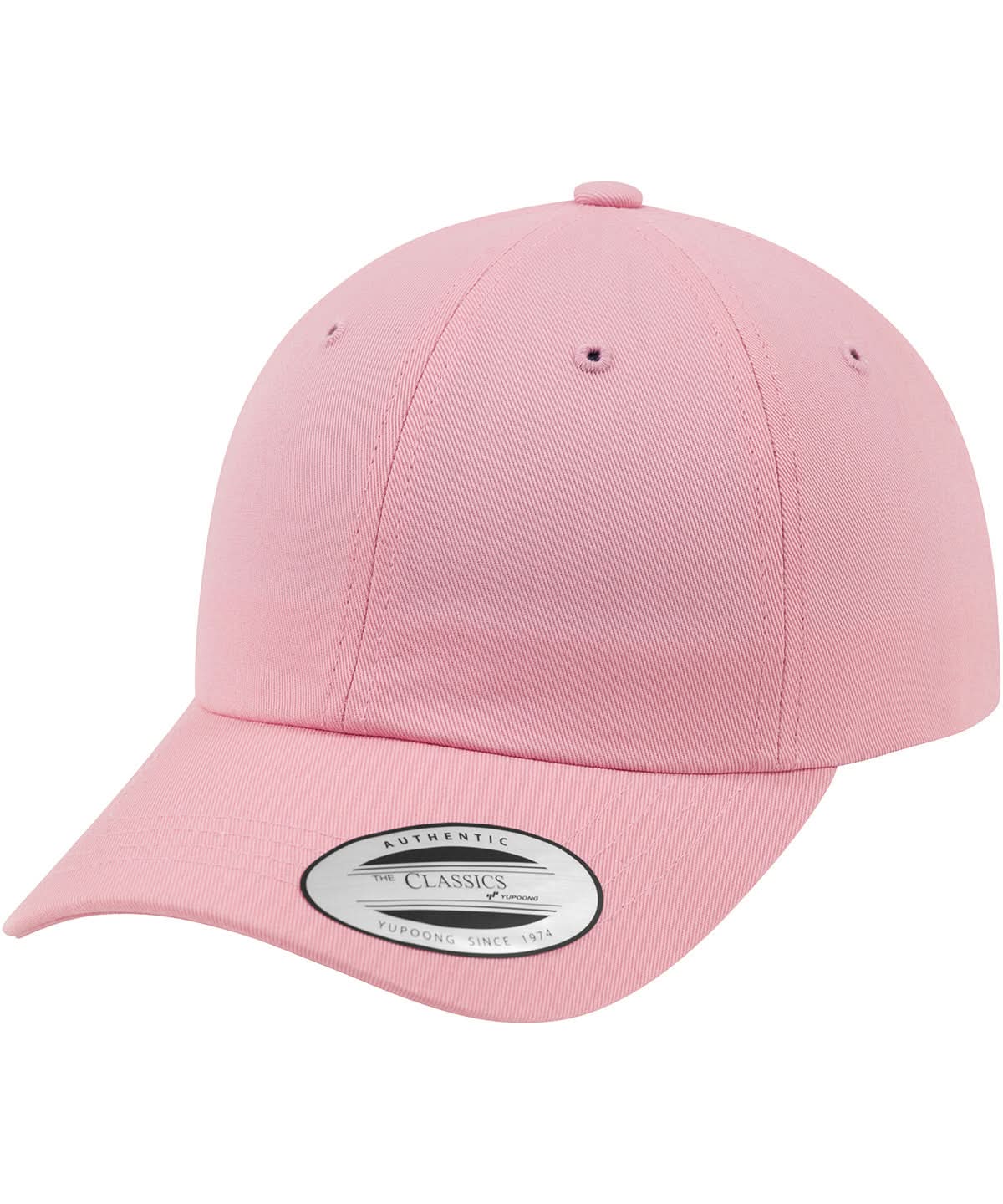 Low Profile Cotton Twill Cap - 6245CM - Pink O S - Customisable Caps