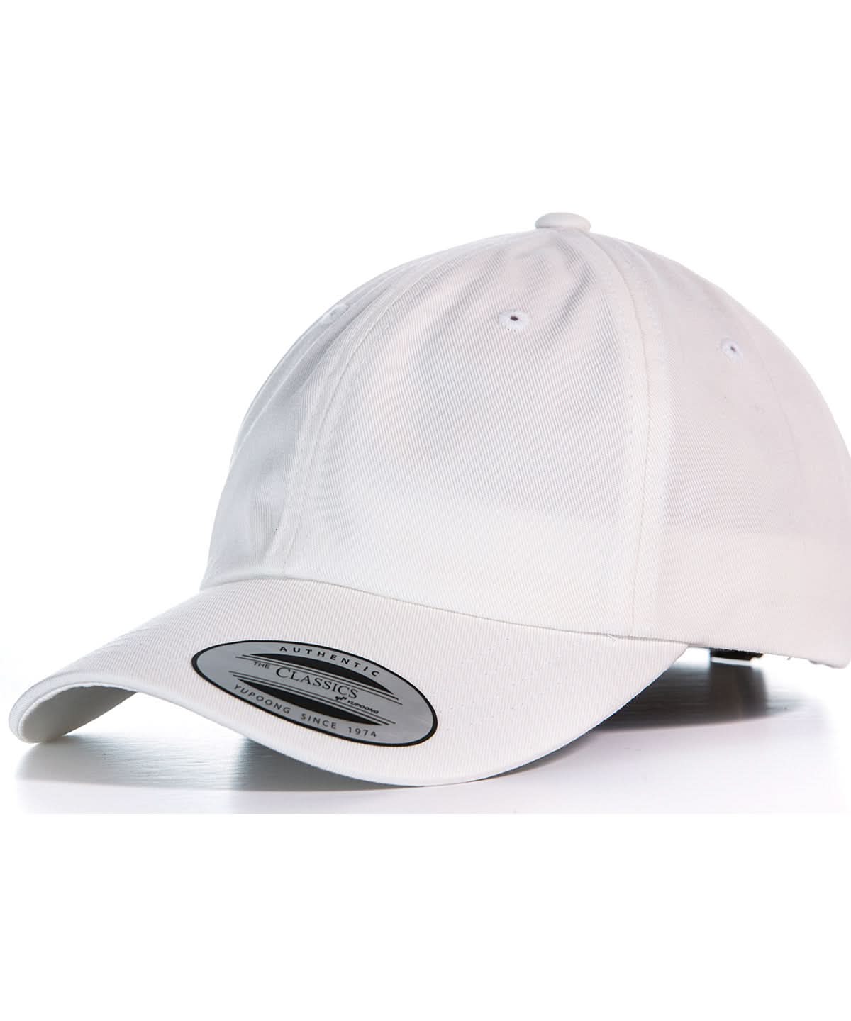 Low Profile Cotton Twill Cap - 6245CM - White O S - Customisable Caps