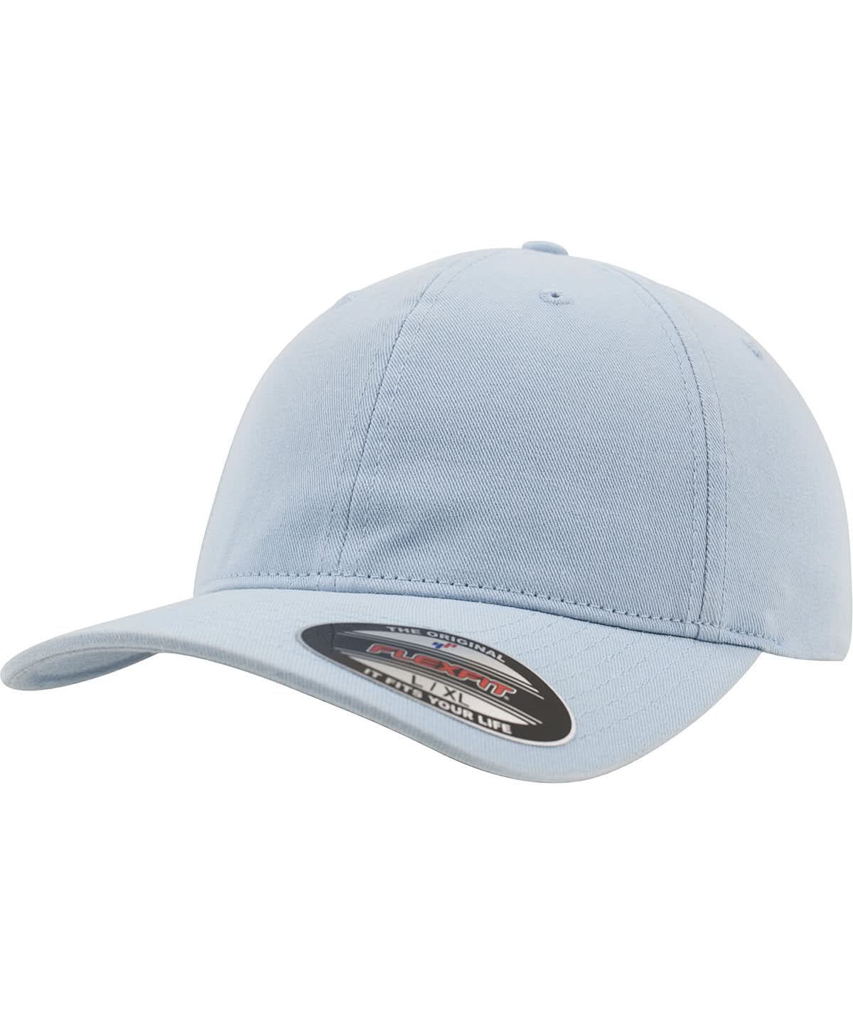 Flexfit By Yupoong Flexfit Garment Washed Cotton Dad Hat YP027 - Light Blue - Customisable Hats