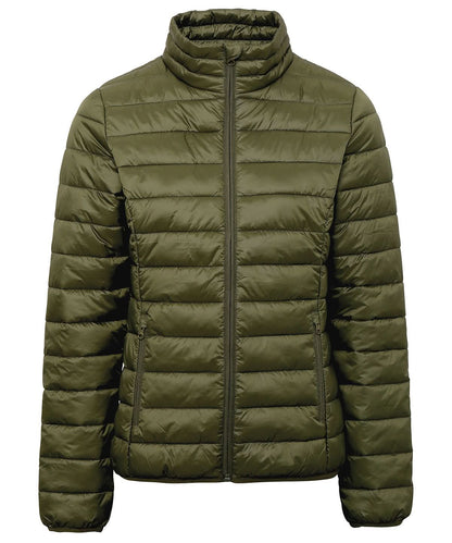 2786 Womens terrain padded jacket TS30F - olive - Customisable Jacket