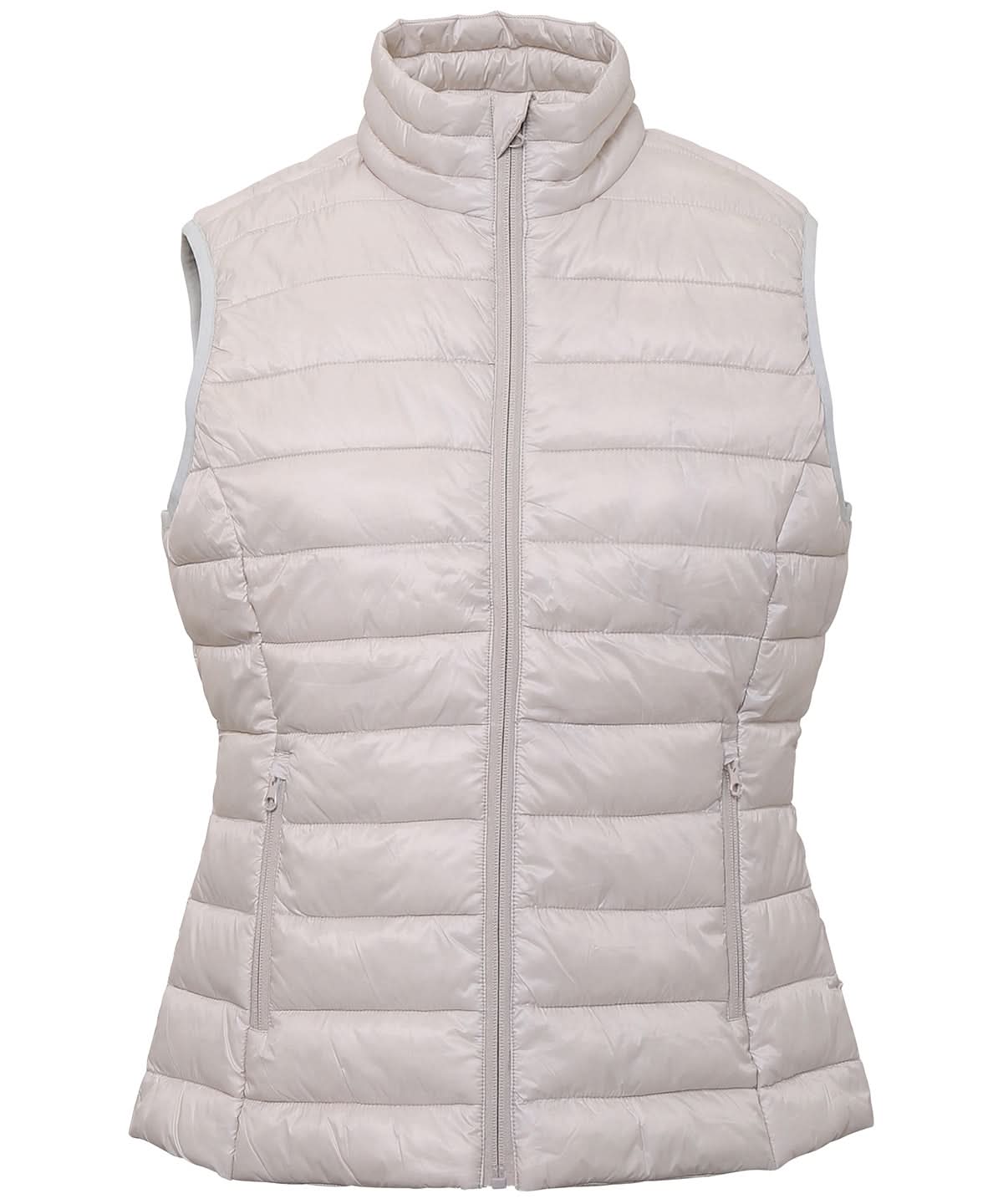 2786 Womens terrain padded gilet TS31F - Oyster White - Customisable Bodywarmers