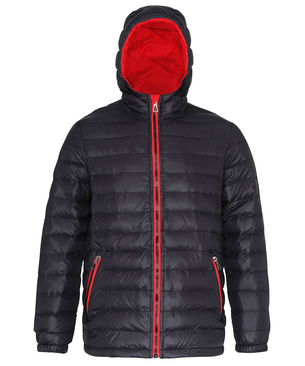 2786 Padded jacket TS016 - Black Red - Customisable Jacket