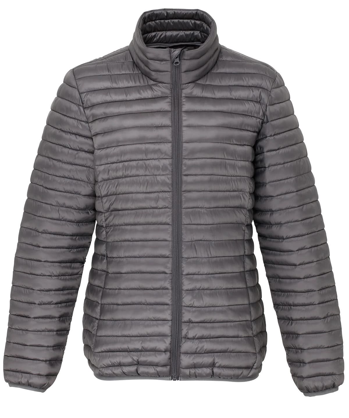 2786 Womens tribe fineline padded jacket TS18F - Steel - Customisable Jacket