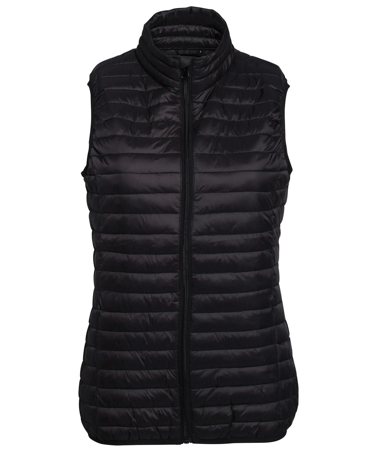 2786 Womens tribe fineline padded gilet TS19F - Black - Customisable Bodywarmers