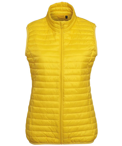 2786 Womens tribe fineline padded gilet TS19F - Bright Yellow - Customisable Bodywarmers