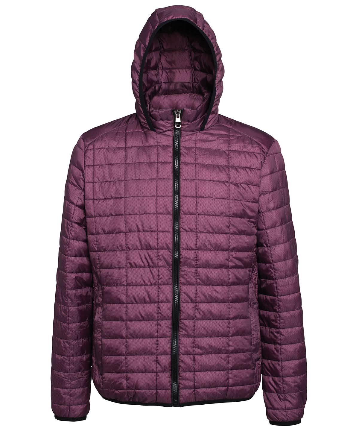 Honeycomb hooded jacket - TS023 - Mulberry - Customisable Jacket