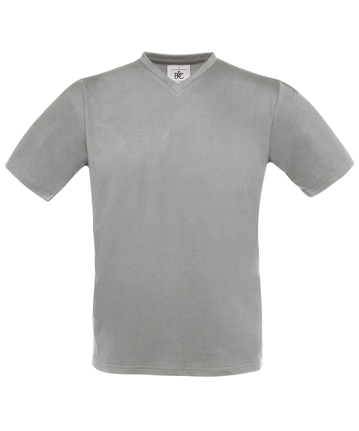 B&amp;C Collection Exact v neck BA108 - Sports Grey - Customisable T-Shirt
