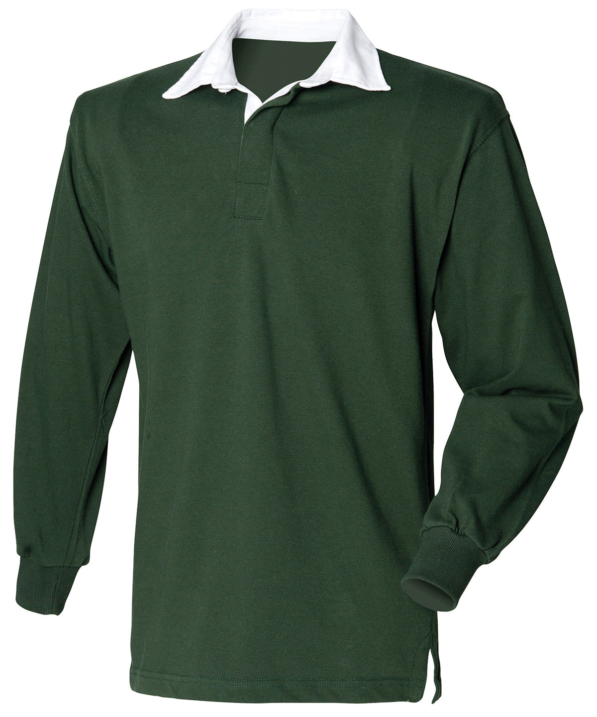 Long sleeve original rugby shirt - FR01M - Bottle Green - Customisable Rugby Shirts