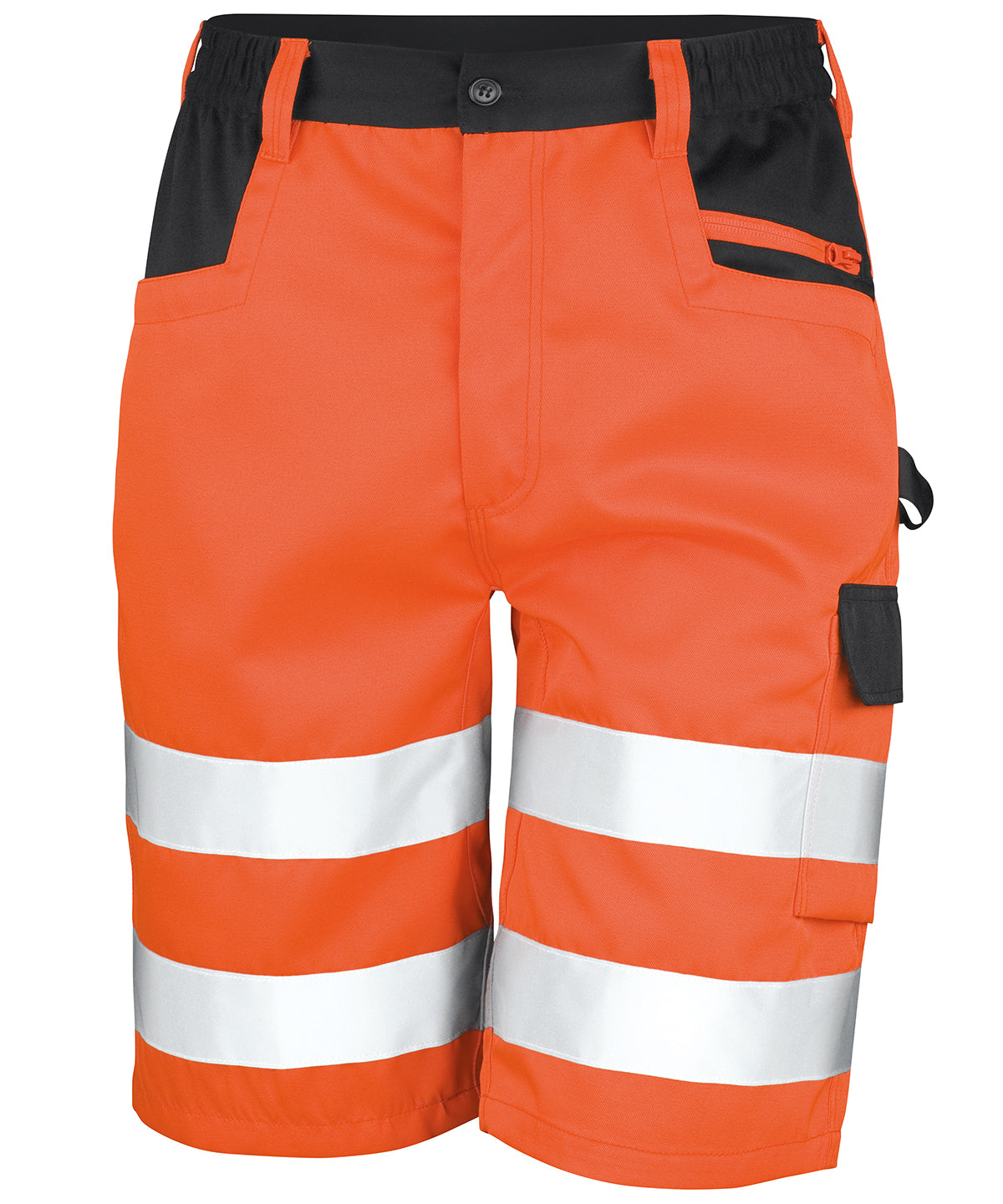 Safety Cargo Shorts - R328X - Fluorescent Orange - Customisable Shorts