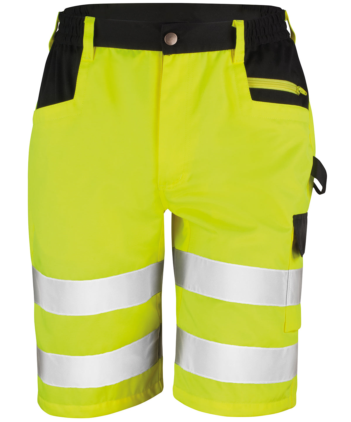 Safety Cargo Shorts - R328X - Fluro Yellow - Customisable Shorts