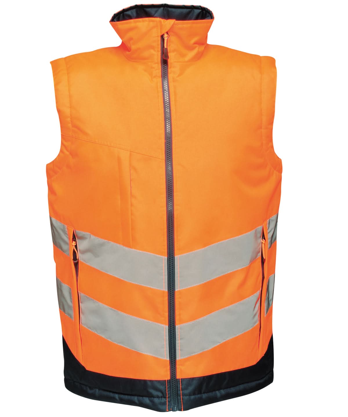Regatta High Visibility High vis pro bodywarmer RG383 - Orange Navy - Customisable Bodywarmers
