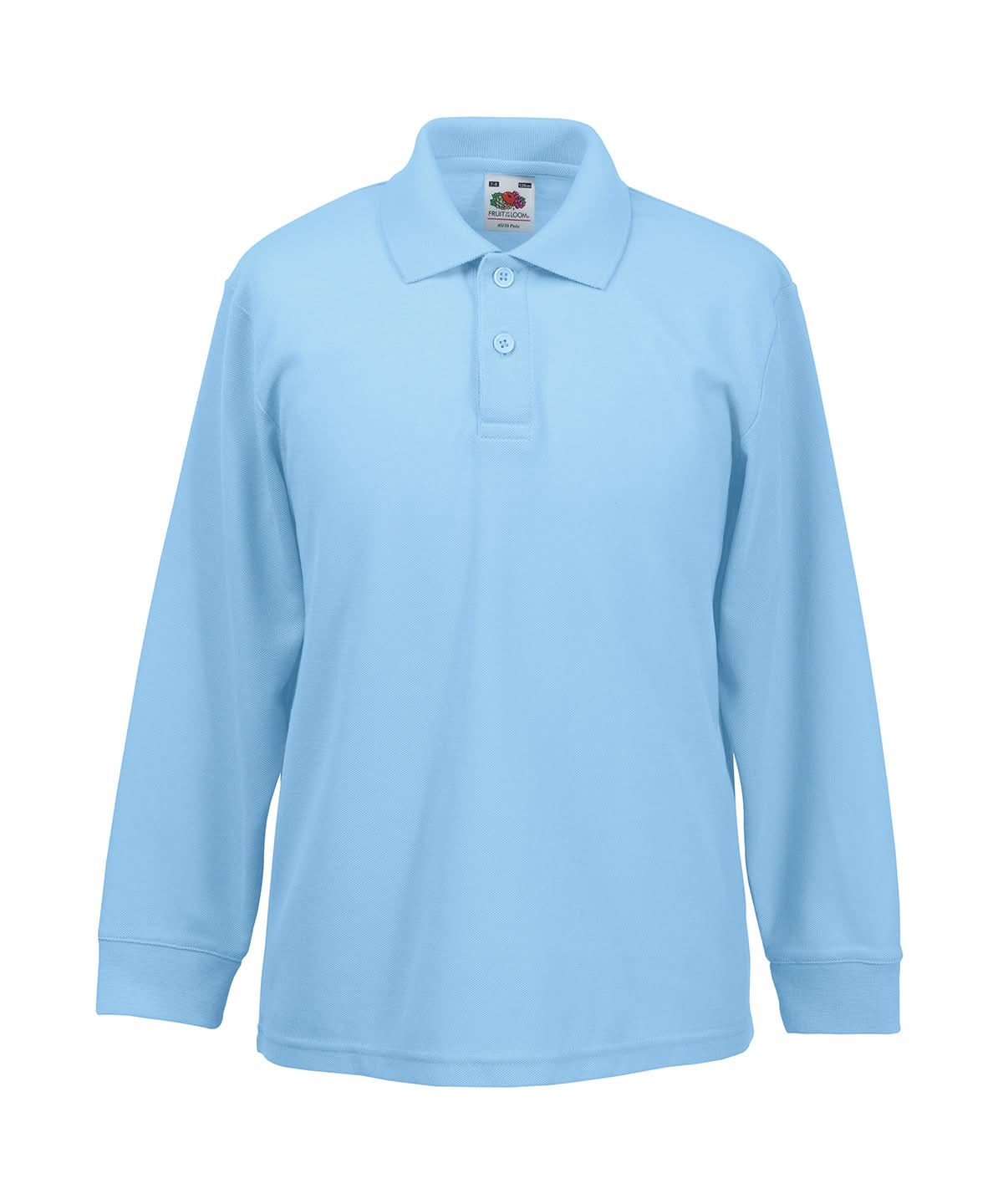 Kids Long Sleeve 6535 Polo SS320 - Sky - Customisable Polos