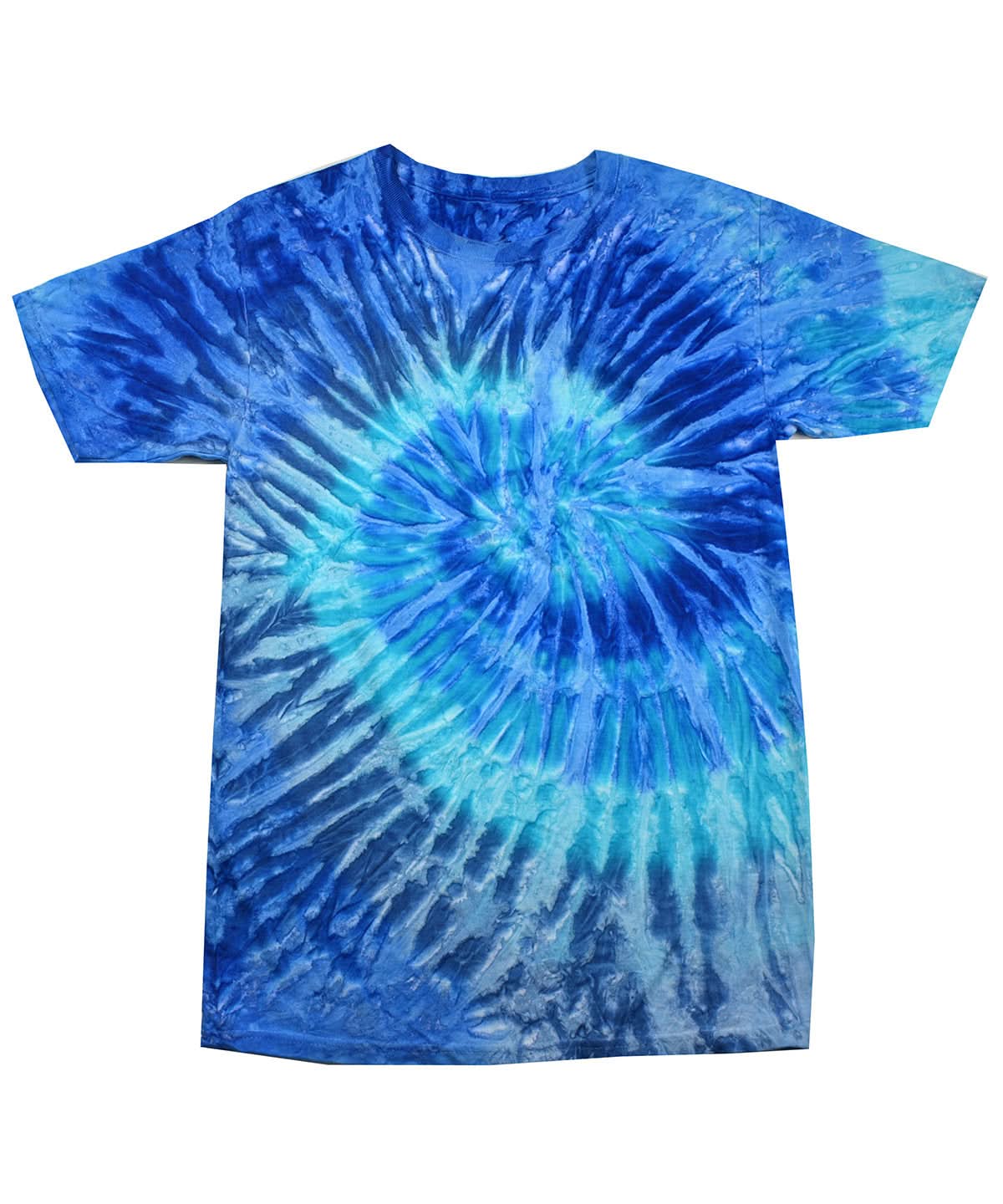 Colortone Tie Dye Shirt Blue Jerry TD02M - Blue Jerry - Customisable T-Shirt
