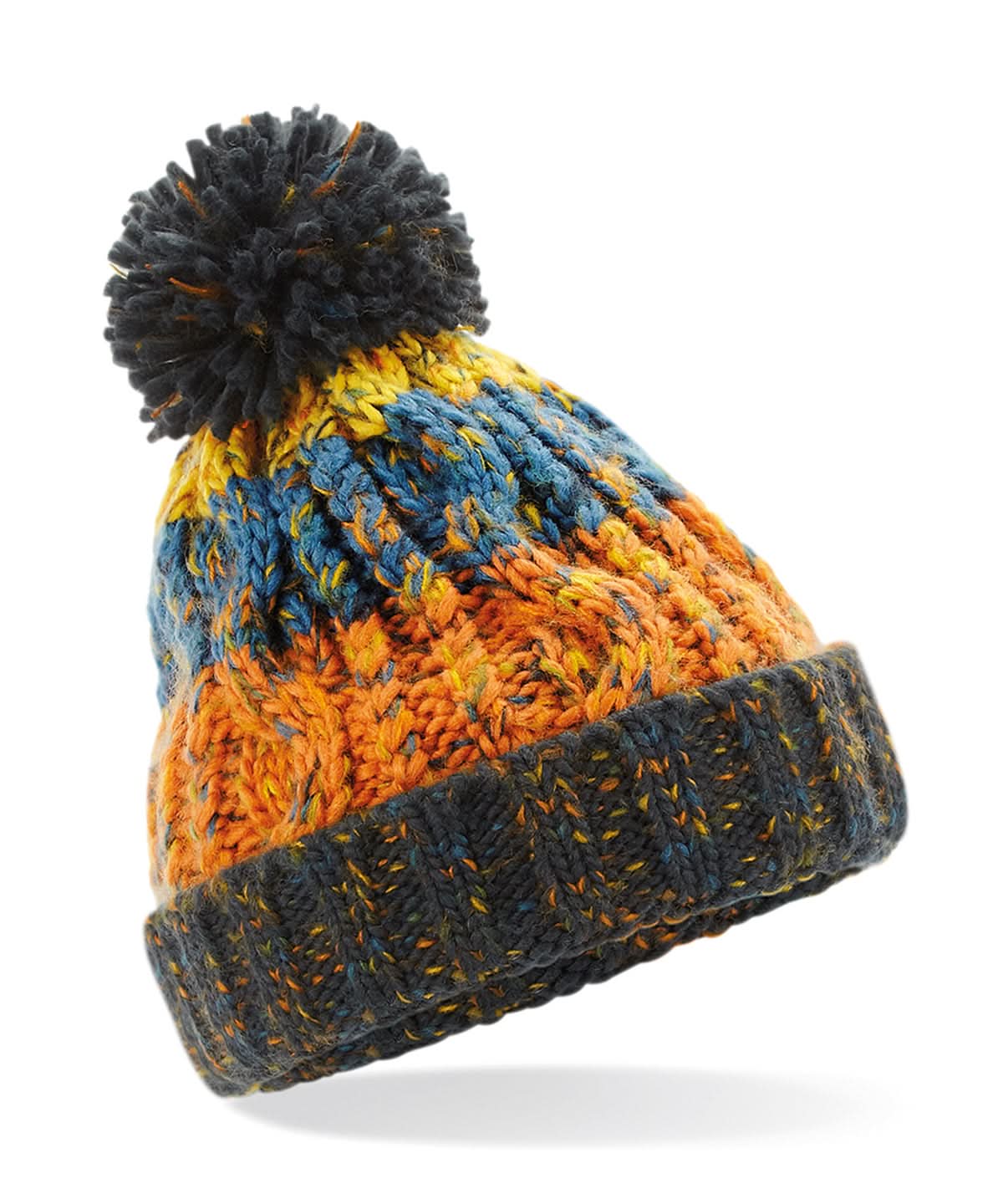 Beechfield Junior corkscrew pom pom beanie B486A - - Customisable Beanies