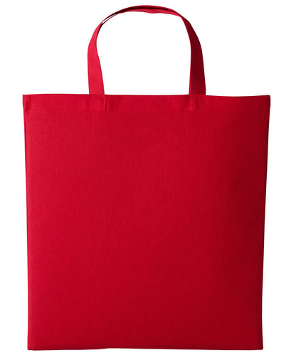 Nutshell Cotton shopper short handle RL110 - Fire Red One size - Customisable Bags