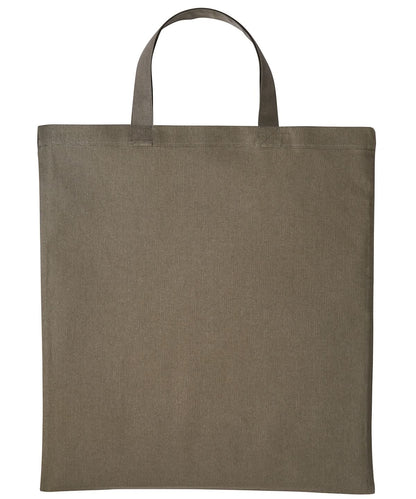 Nutshell Cotton shopper short handle RL110 - Olive One size - Customisable Bags