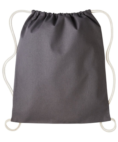 Nutshell Gymsac with cords RL300 - Slate Light Grey Natural One size - Customisable Bags