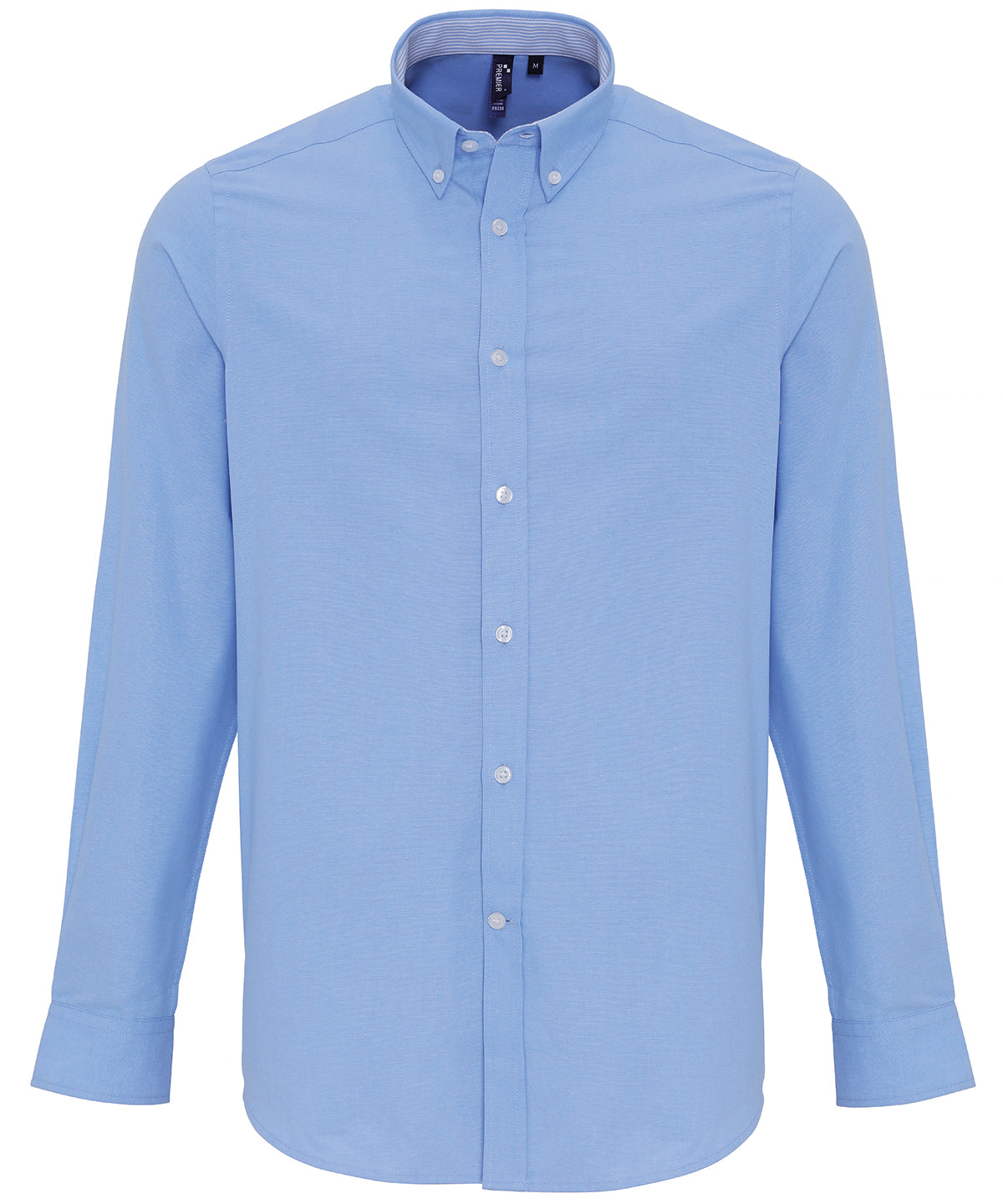 Cotton-rich Oxford stripes shirt - PR238 - Oxford Blue - Customisable Shirts