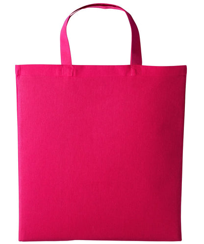 Nutshell Cotton shopper short handle RL110 - Hot Pink One size - Customisable Bags