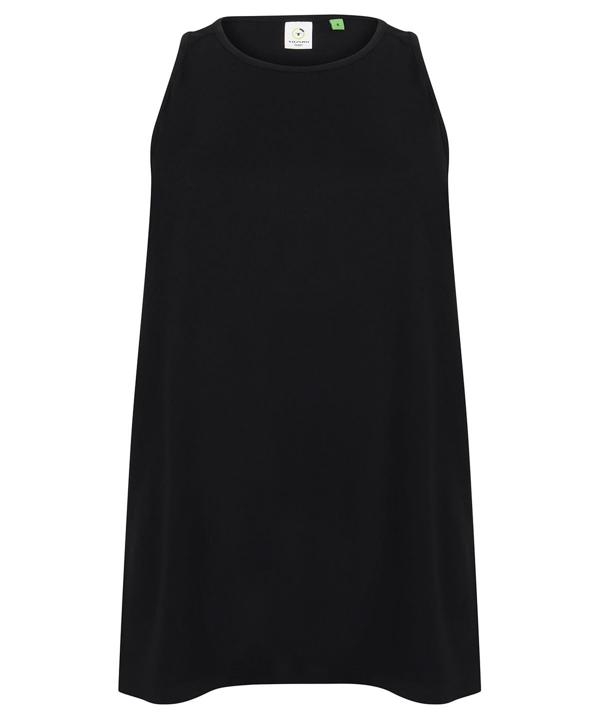 Tombo WomenS Open Back Vest TL507 - Black - Customisable Vest