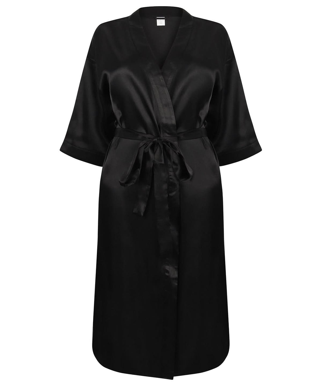 Towel City Womens satin robe TC054 - Black - Customisable Robes