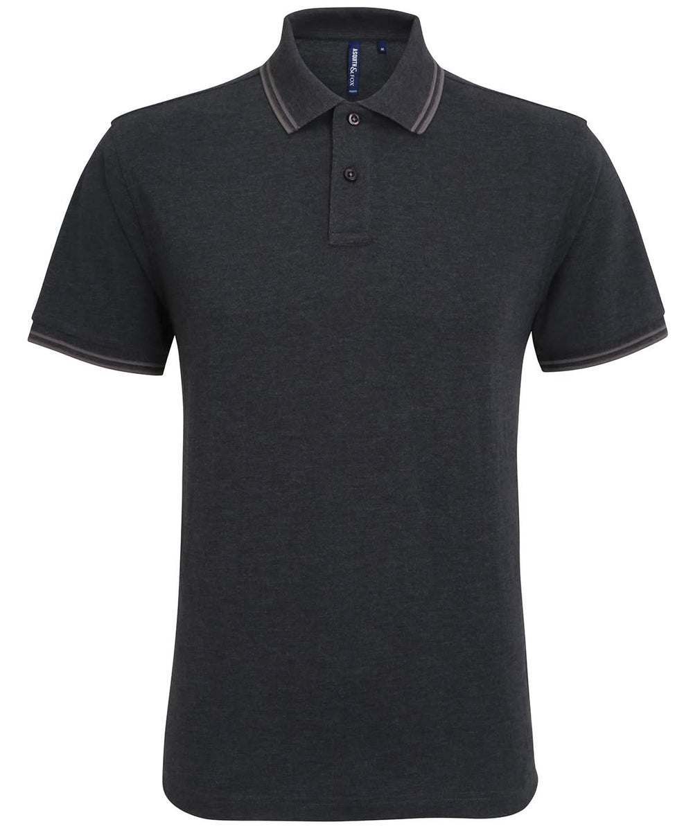 Mens classic fit tipped polo - AQ011