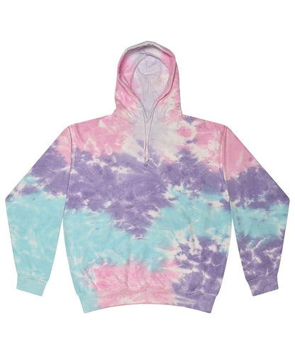 Colortone Rainbow tie dye hoodie TD31M - Cotton Candy - Customisable Hoodies