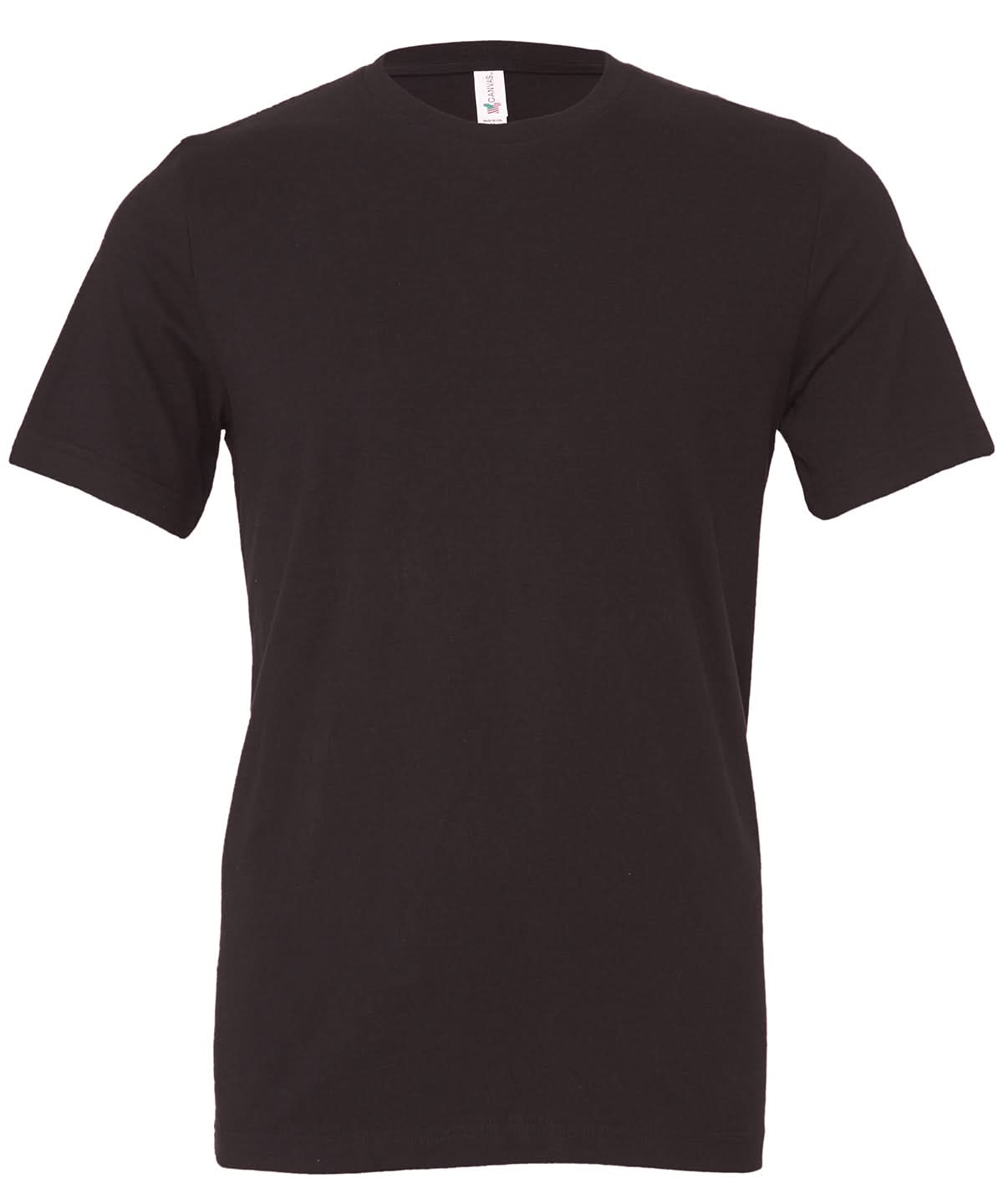 Bella Canvas Unisex Jersey crew neck t shirt Dark Grey CV001 - Dark Grey - Customisable T-Shirt