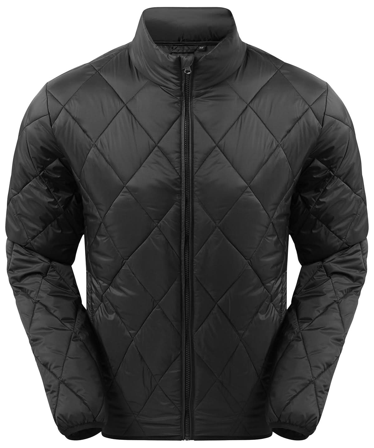 2786 Diamond pane padded Jacket ts032 - Black - Customisable Jacket
