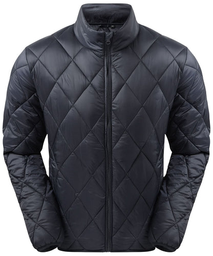 2786 Diamond pane padded Jacket ts032 - Navy - Customisable Jacket