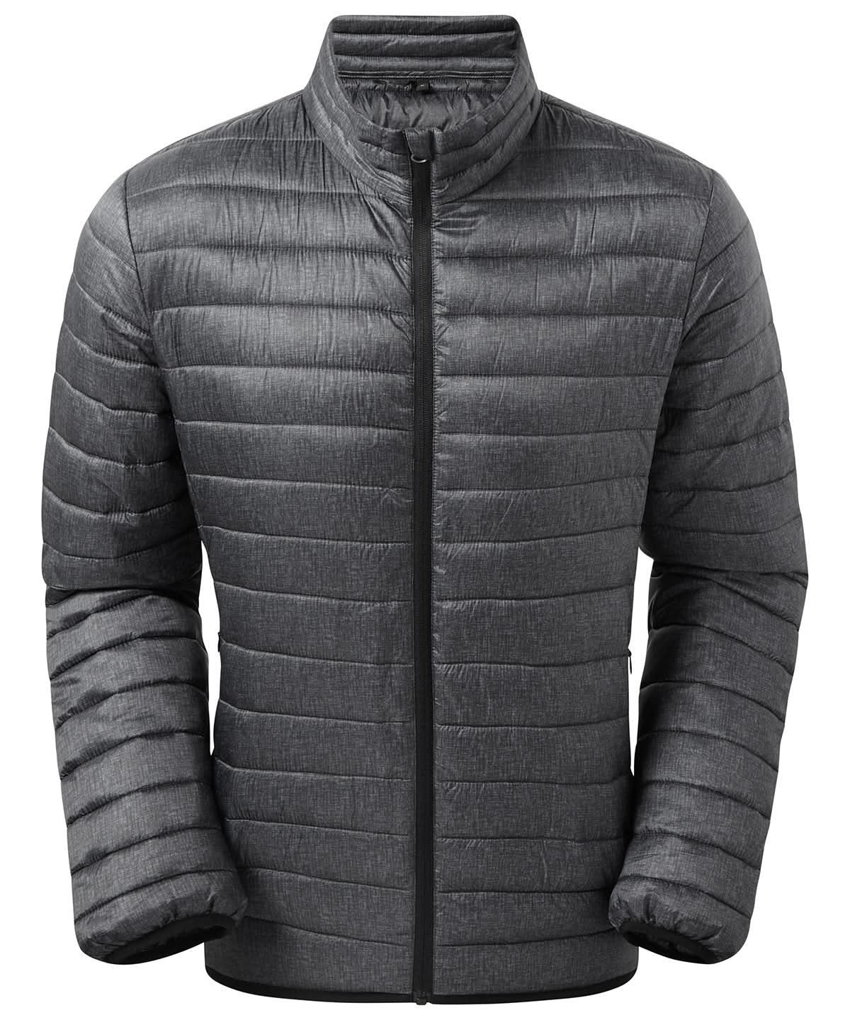 2786 Melange padded jacket ts037 - Charcoal Melange - Customisable Jacket