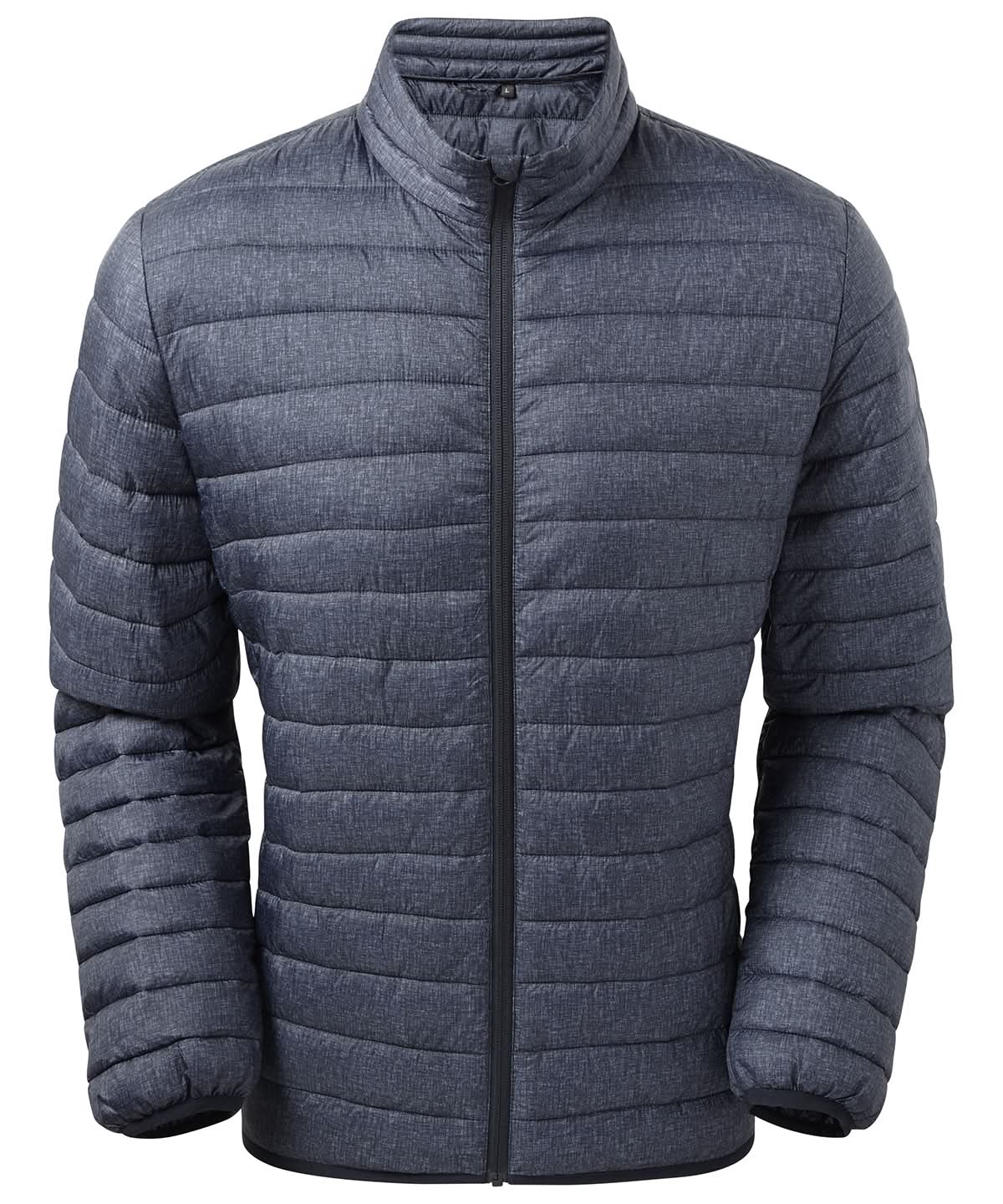 2786 Melange padded jacket ts037 - Navy Melange - Customisable Jacket