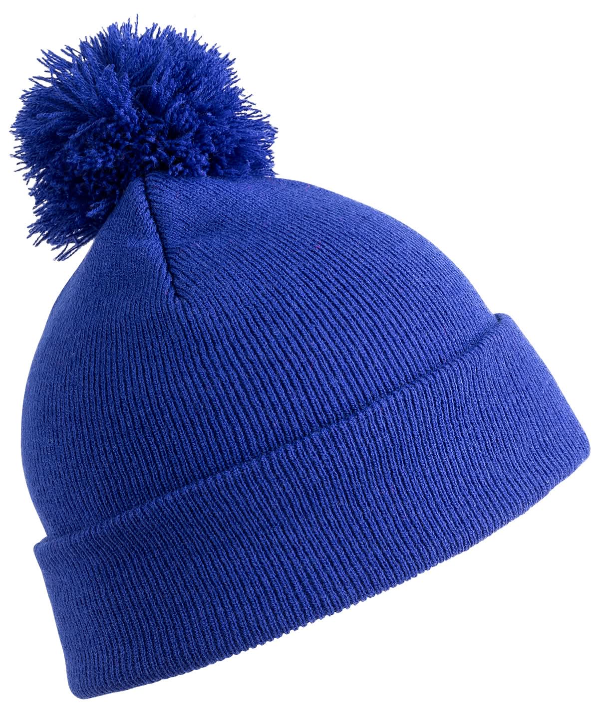 Result Winter Essentials Pom pom beanie RC28X - Royal One size - Customisable Beanies