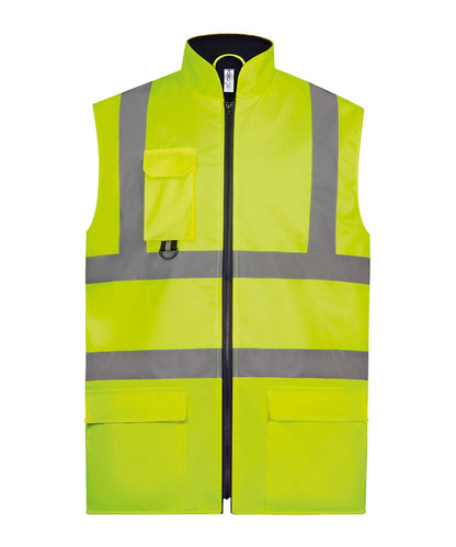 Yoko HV Padded Bodywarmer Hv005 YK105 - Yellow - Customisable Bodywarmers