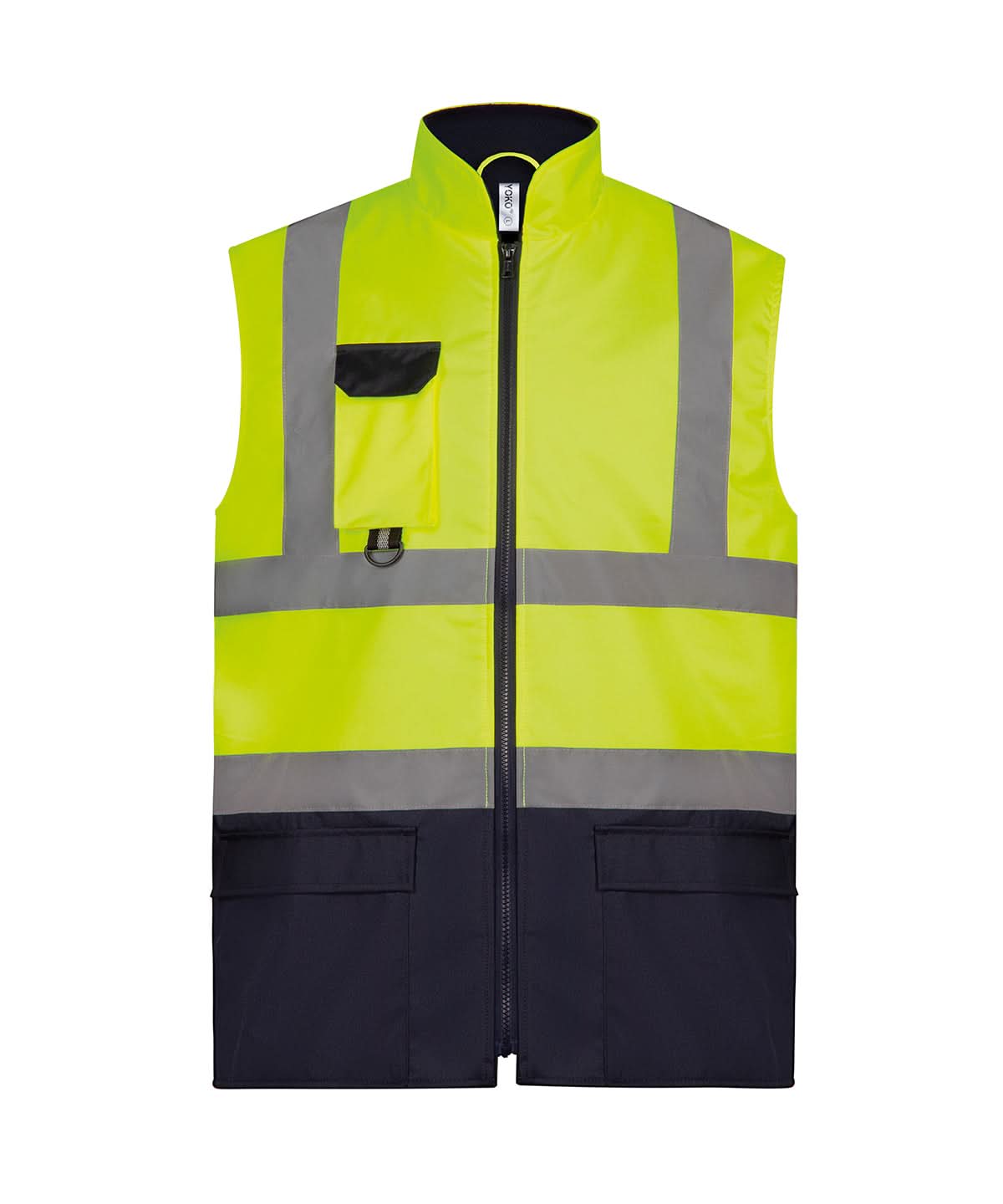 Yoko HV Padded Bodywarmer Hv005 YK105 - Yellow Navy - Customisable Bodywarmers
