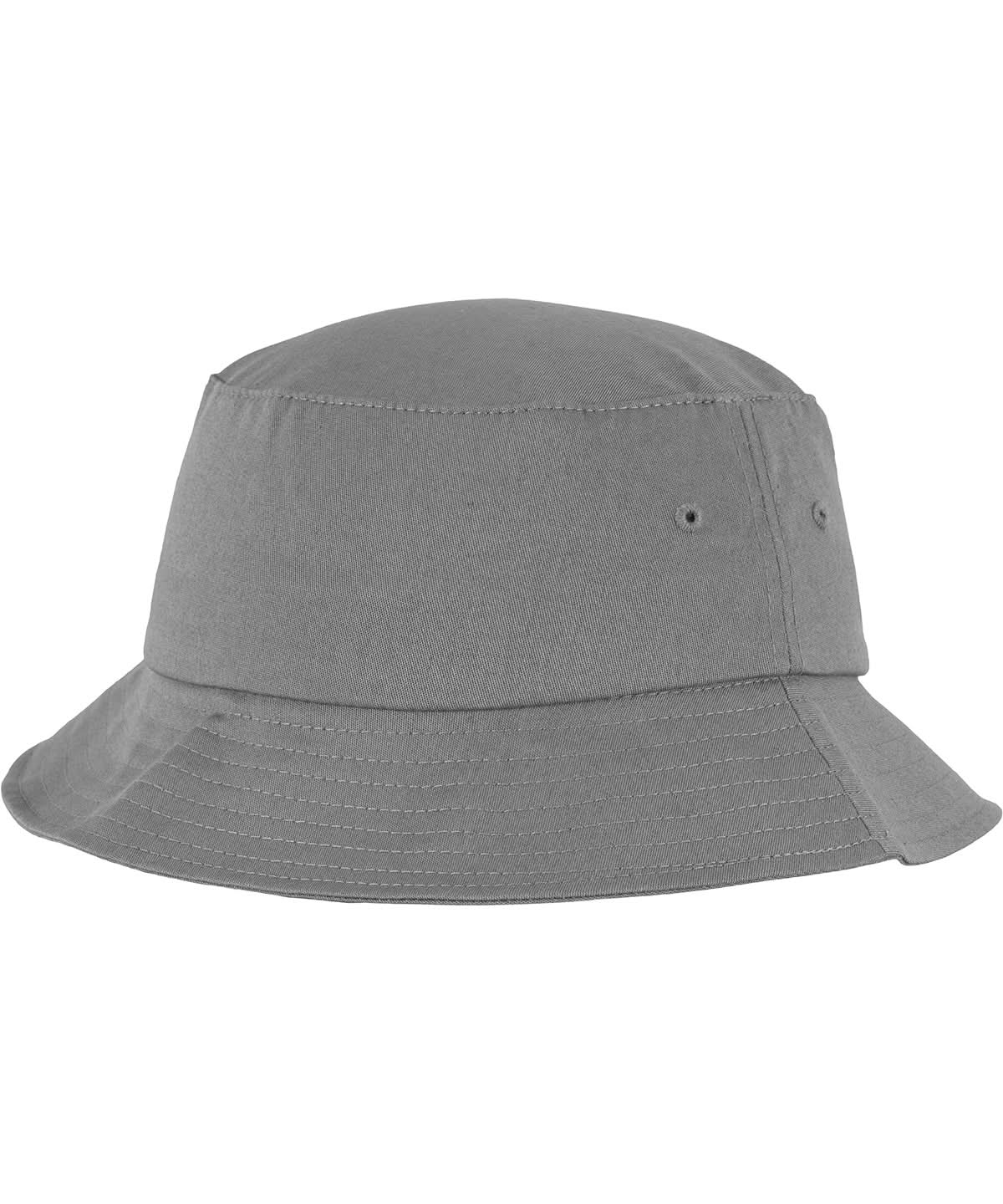 Flexfit By Yupoong Flexfit Cotton Twill Bucket Hat YP039 - Grey One size - Customisable Hats