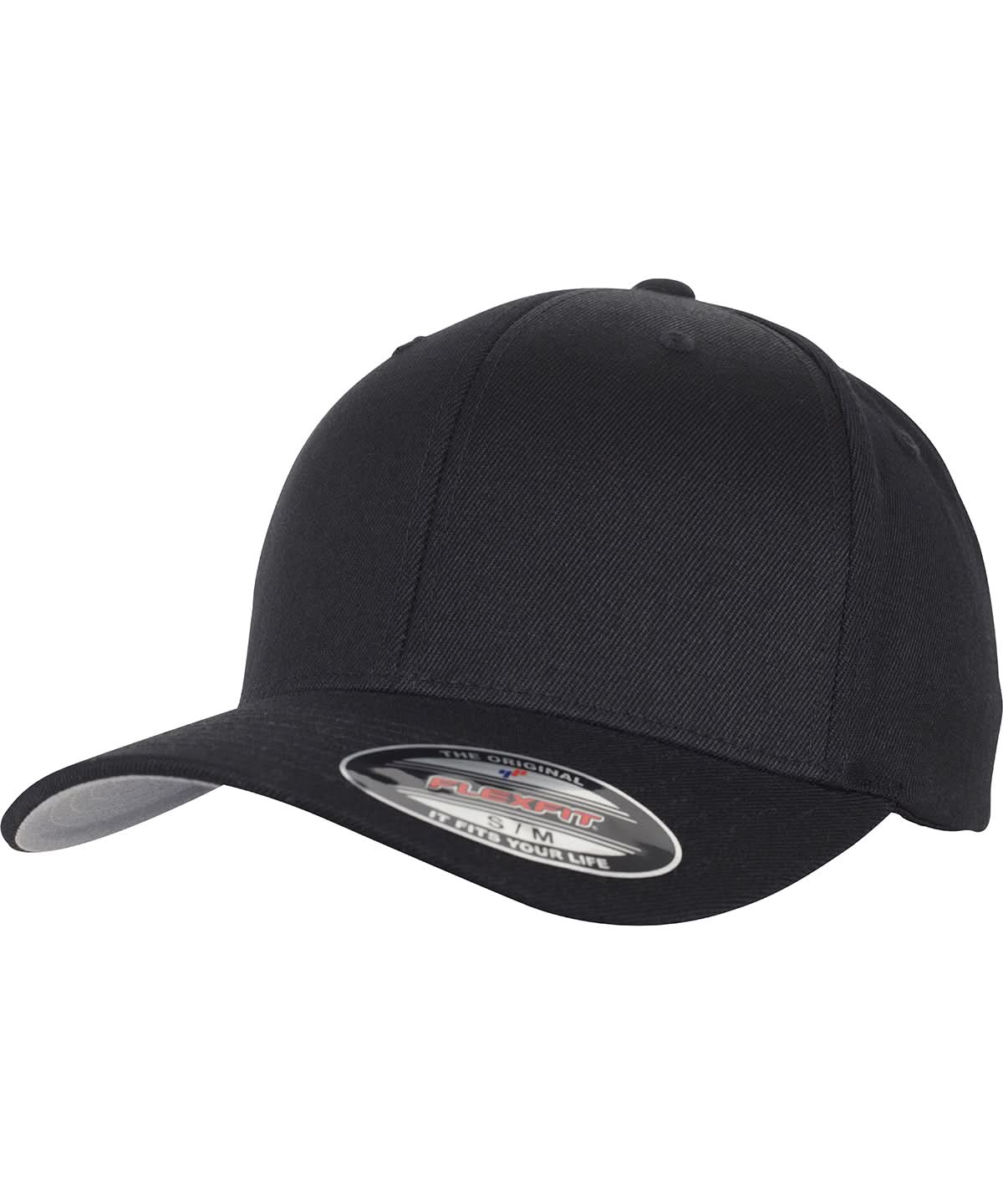 Flexfit By Yupoong Flexfit Wool Blend YP046 - Black - Customisable Caps