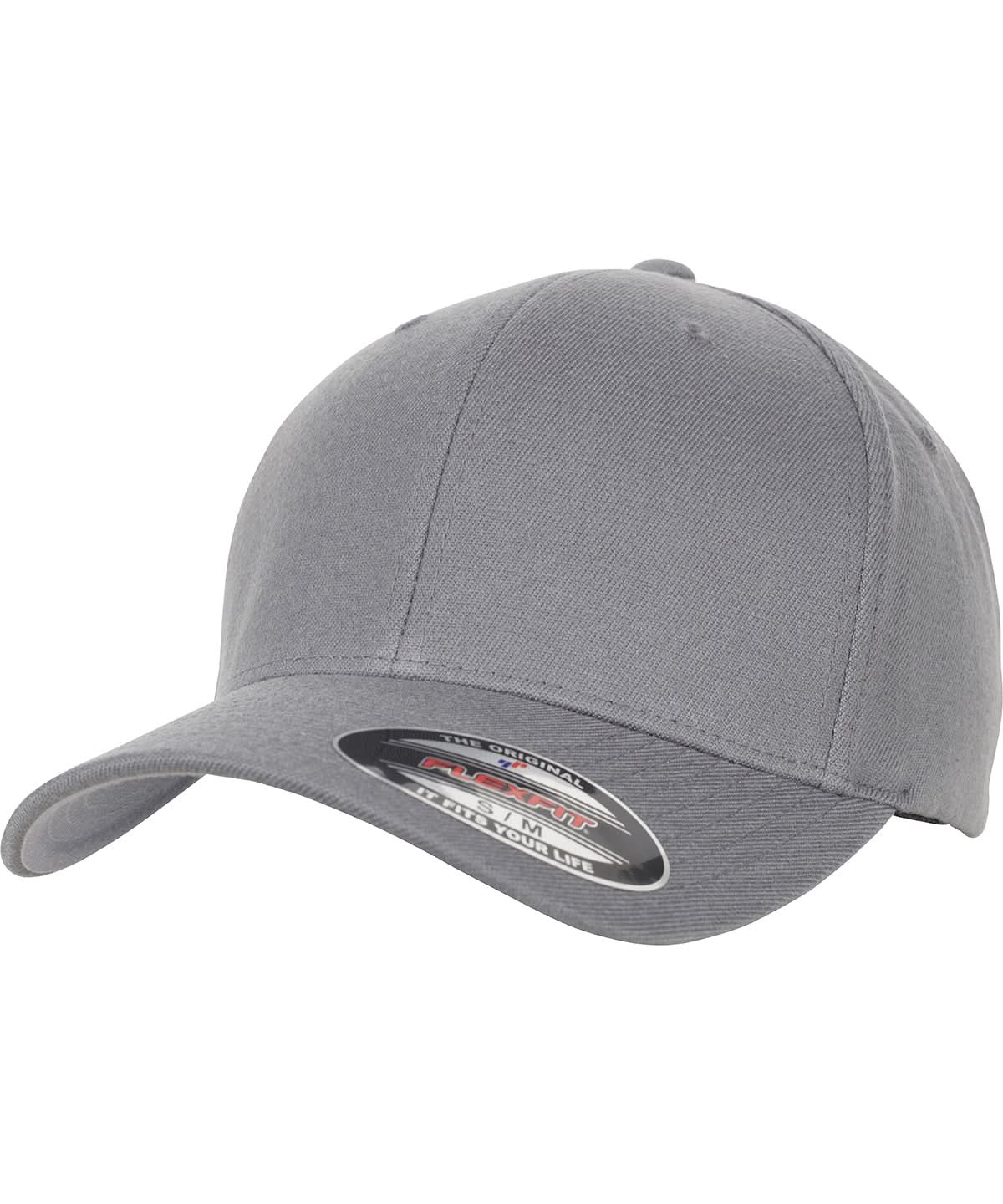 Flexfit By Yupoong Flexfit Wool Blend YP046 - Grey - Customisable Caps