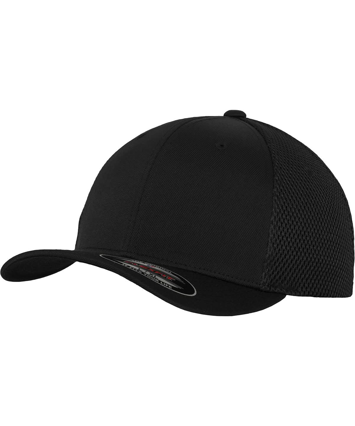 Flexfit By Yupoong Flexfit Tactel Mesh YP051 - Black - Customisable Caps