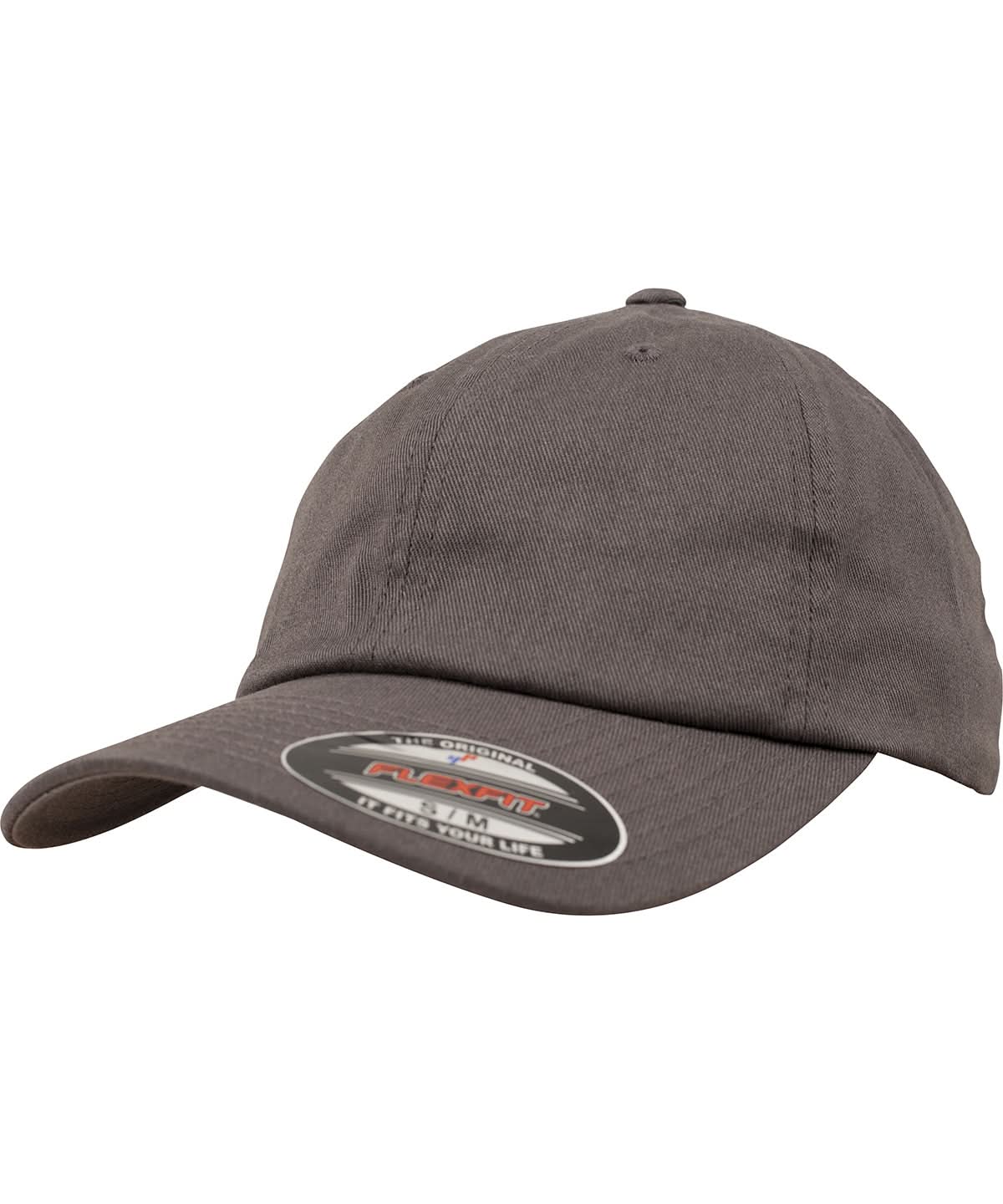 Flexfit By Yupoong Flexfit Cotton Twill Dad Cap 6745 YP055 - Dark Grey - Customisable Caps