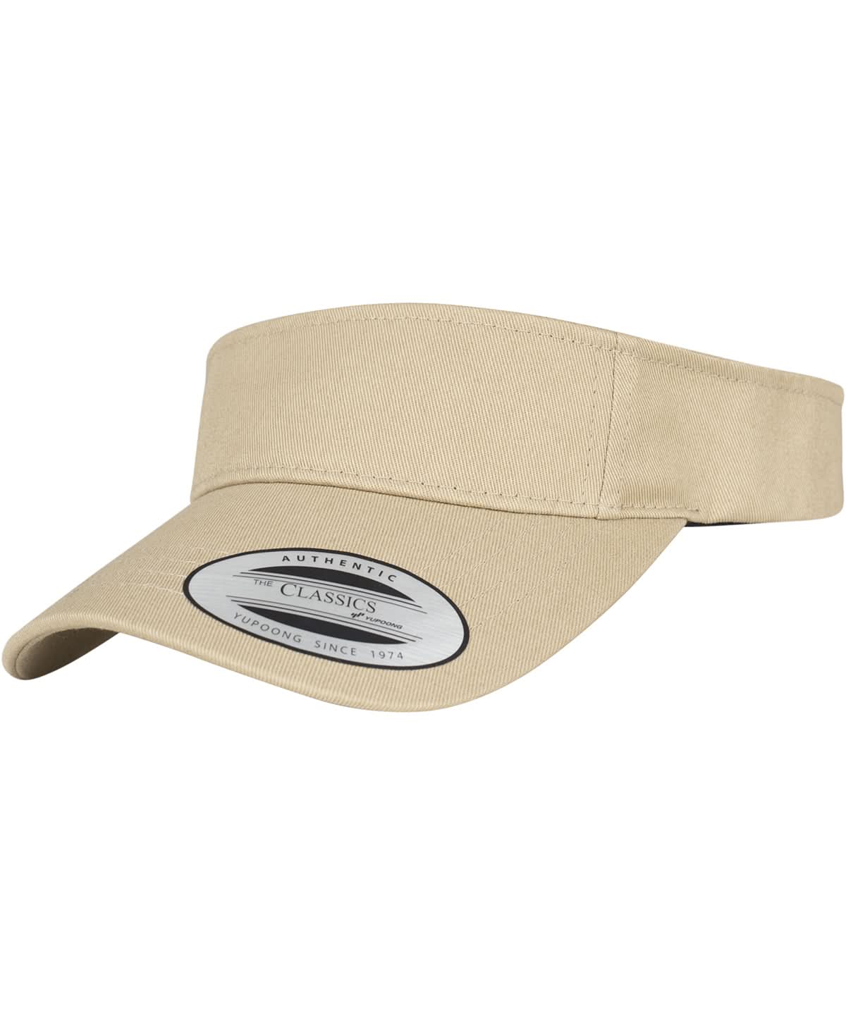 Flexfit By Yupoong Curved Visor Cap 8888 YP060 - Khaki One size - Customisable Caps